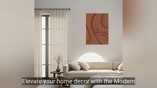Modern Customized 3D Textured Wall Art for Elegant Home Decor 