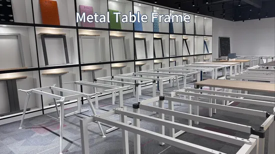 Wholesales Modern Office Furniture Parts Metal Steel Workstation Base Desk Table Frame 