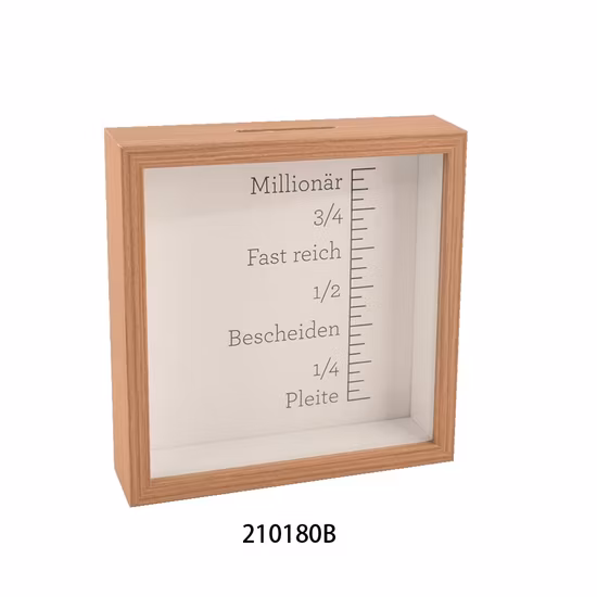 Rectangle Wooden Money Box Photo Frame Shadow Box Wholesale for Kids