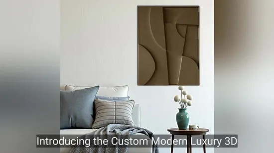 Custom 3D Textured Wall Art for Home Aesthetic Enhancement 