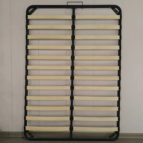 EU Standard Hydraulic Easy Lift Medical Storage Bed Stretchers Gas Spring Metal Lift Bed Frame with Lifting Mechanism for Poland Bedroom Furniture Frame 