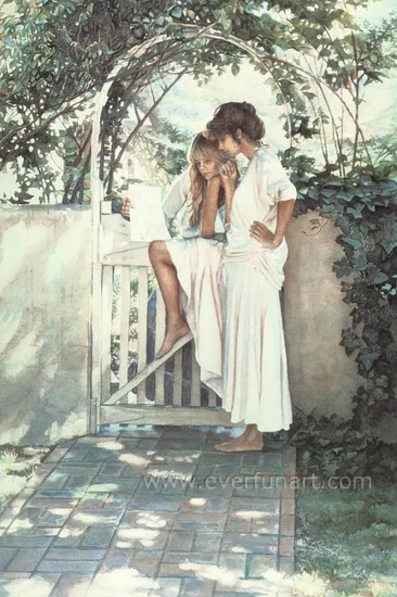 High Quality Hand Painted Wall Hangings Modern Angel Oil Painting on Canvas (EMF