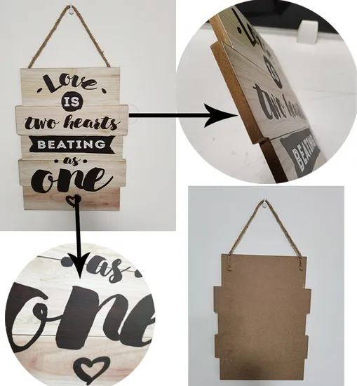 Wholesale Custom Retro Plague Wood Wall Art 