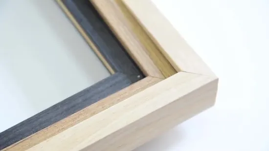 Wooden Effect Art Plastic PS Plastic Picture Frame Profile Frame Painting Decoration Canvas Floater 9cm Large Size Flat and Curved Surface Design 